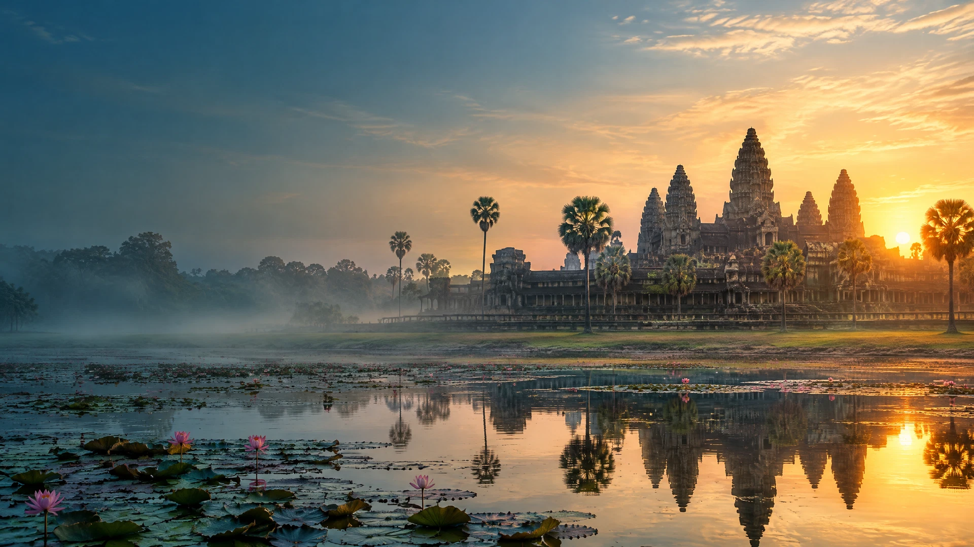 Paysage de Phnom Penh, Cambodge