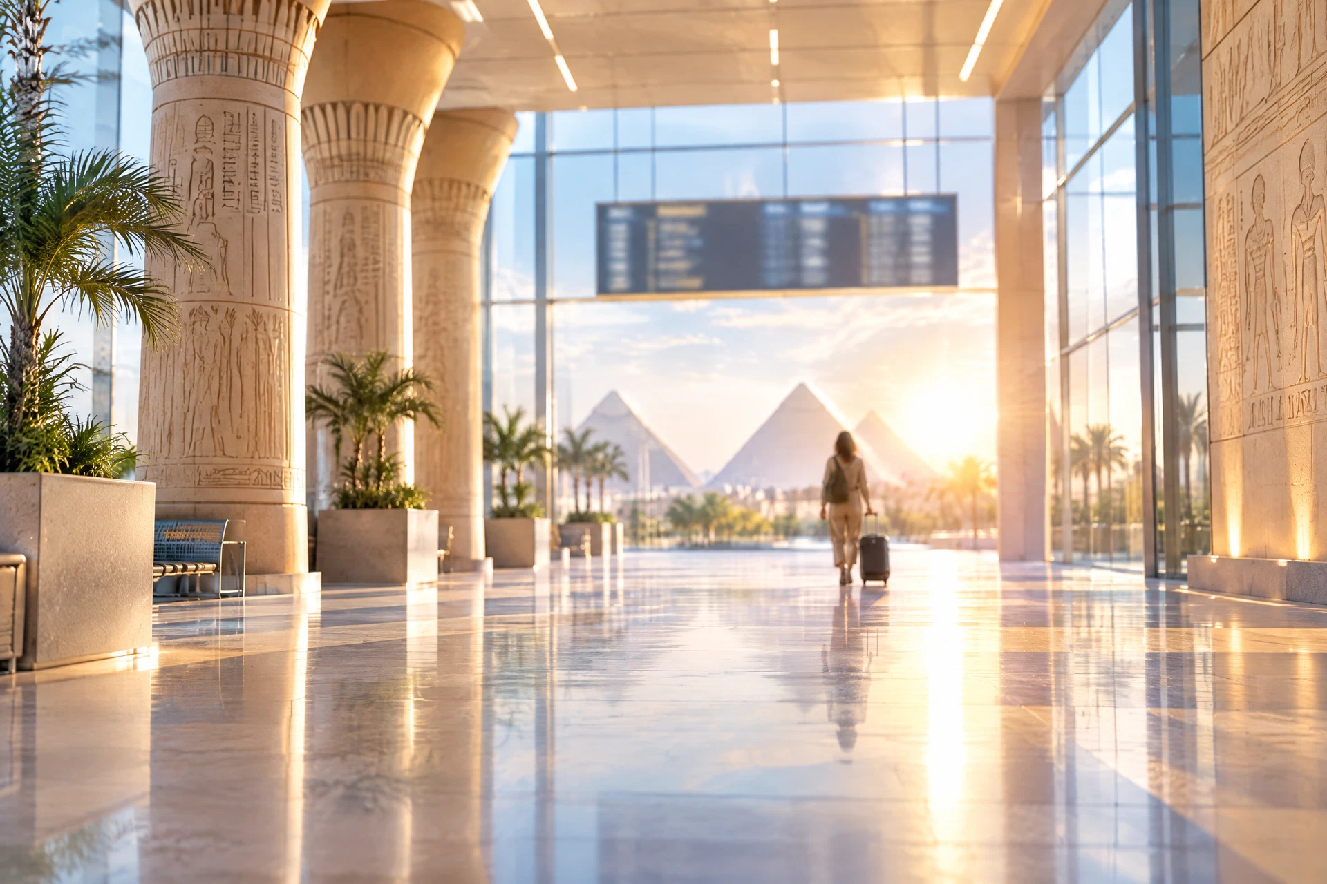 Illustration du guide Arrivée en Égypte : visa imprimé, itinéraire et séjour