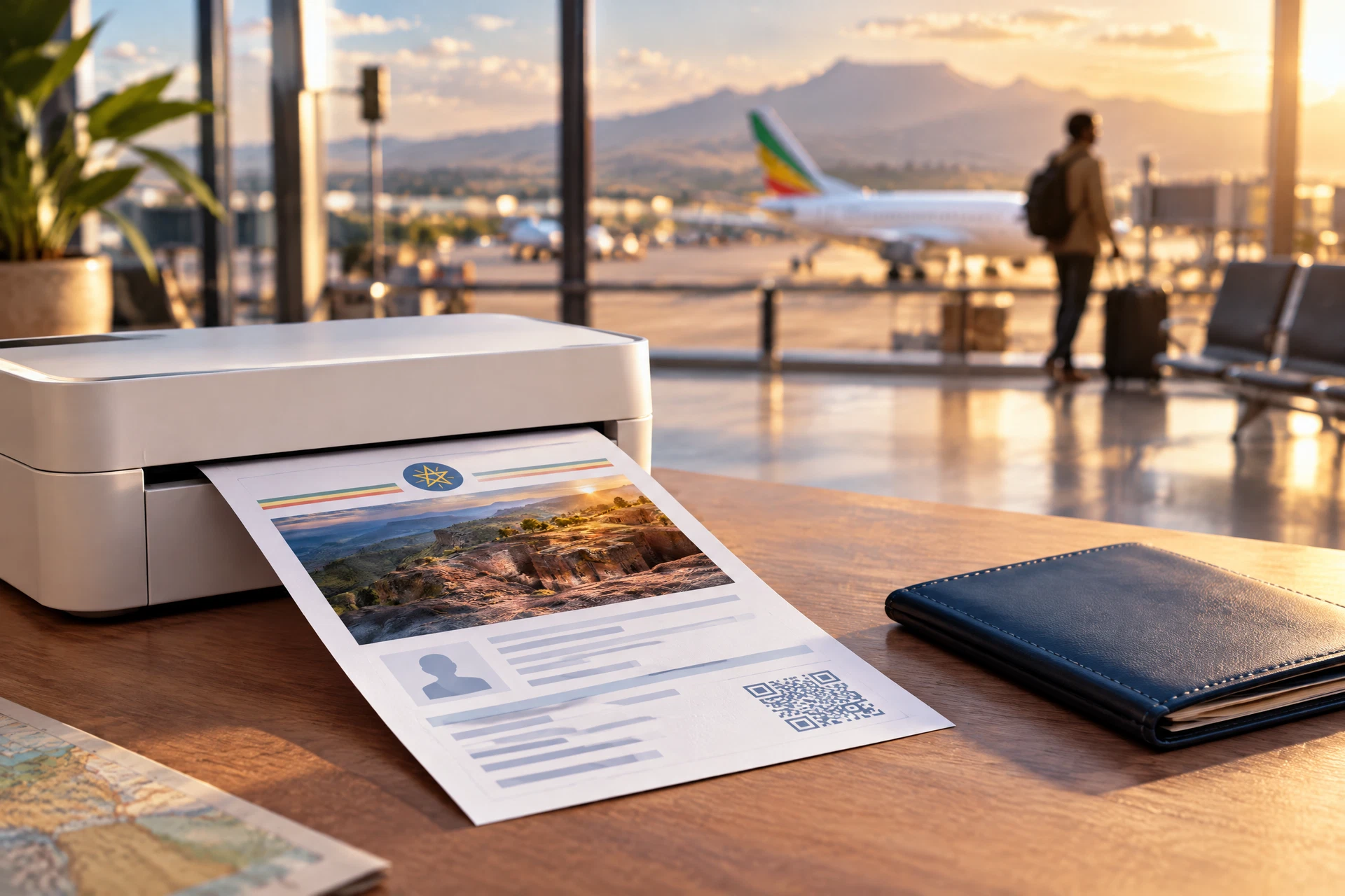 Illustration du guide Imprimer son e-Visa Éthiopie : le document à garder avant le vol