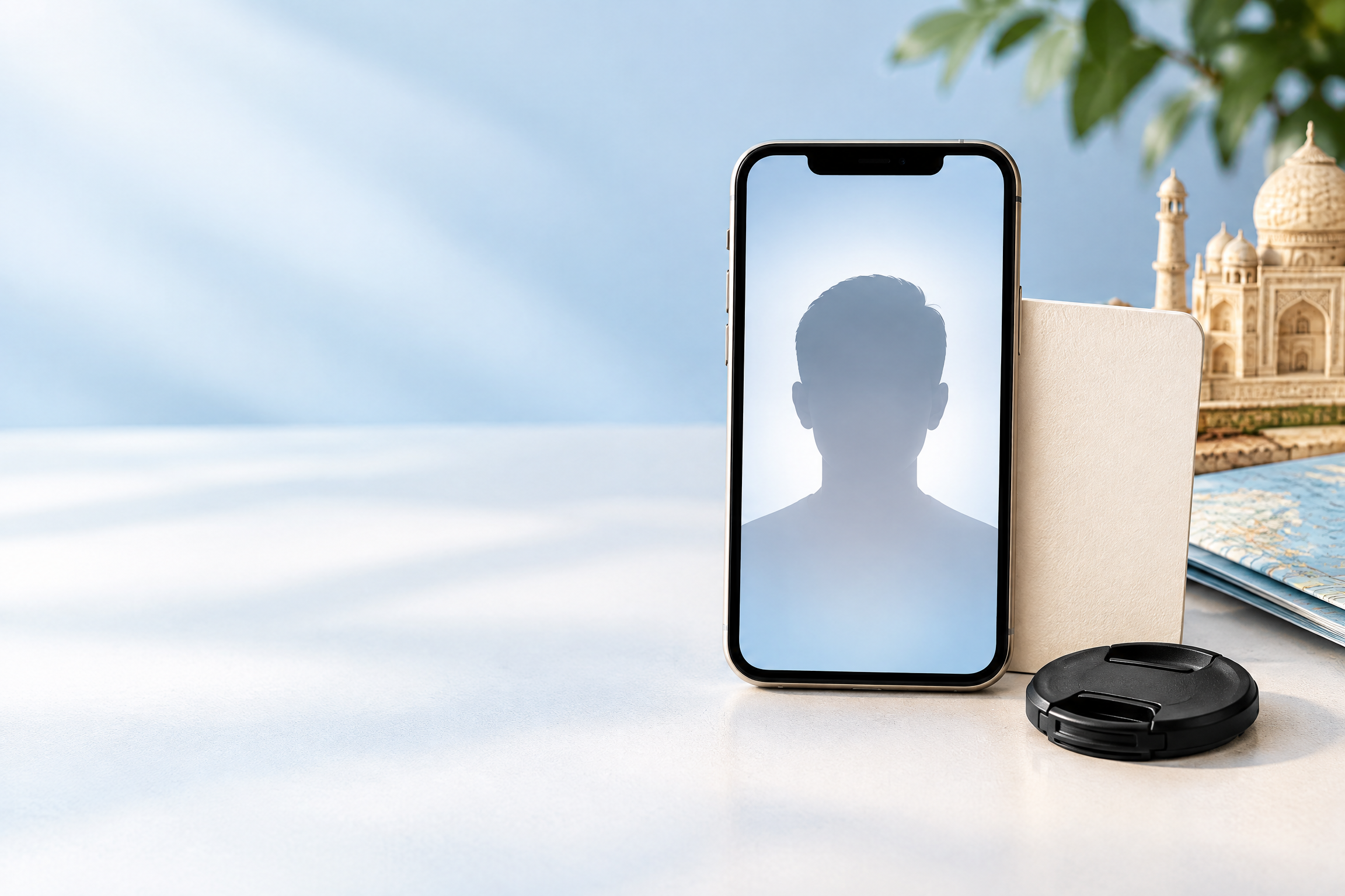 Illustration : Photo e-Visa Inde : format JPEG, taille et cadrage