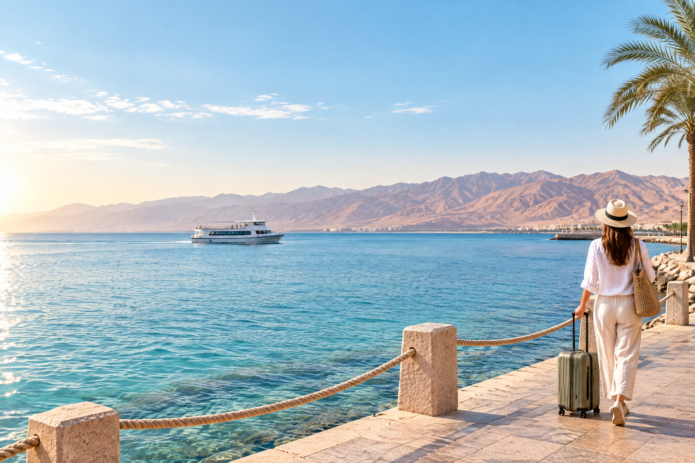 Illustration du guide Visa Jordanie : arrivée à Aqaba et voyage en famille