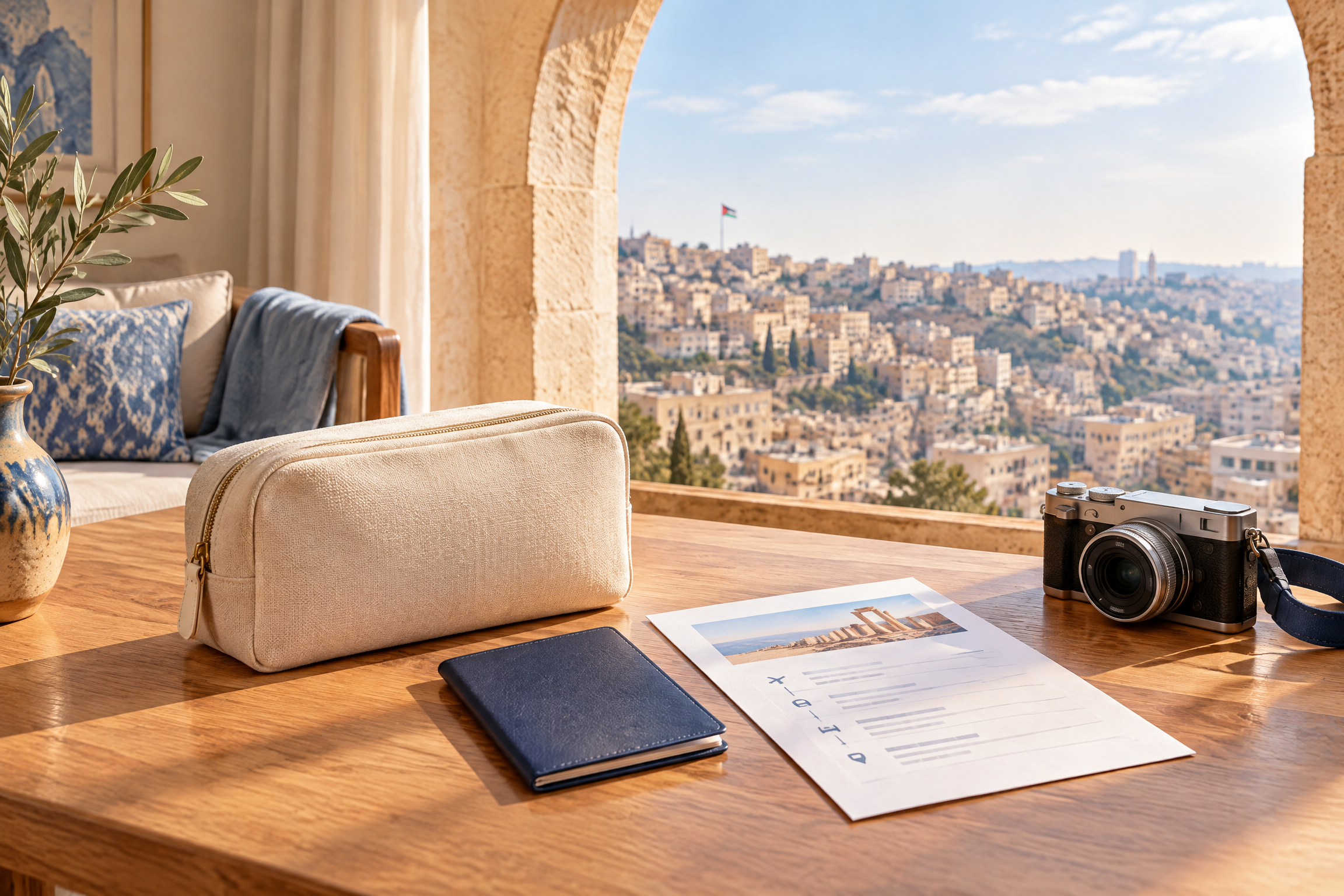 Illustration du guide Documents visa Jordanie : la check-list claire avant de commencer