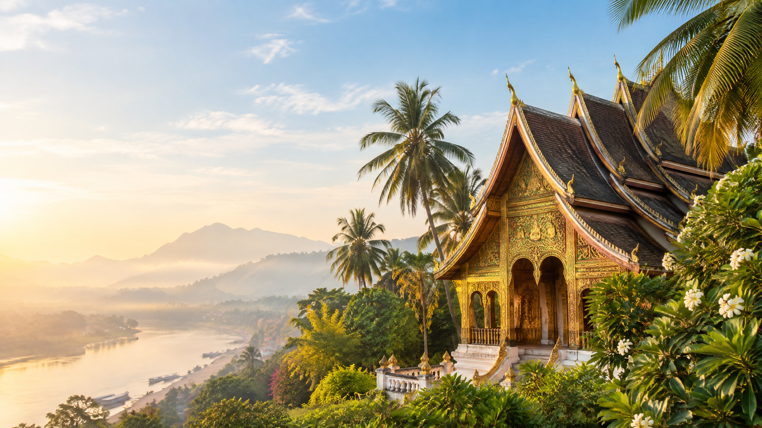 Paysage de Vientiane, Laos