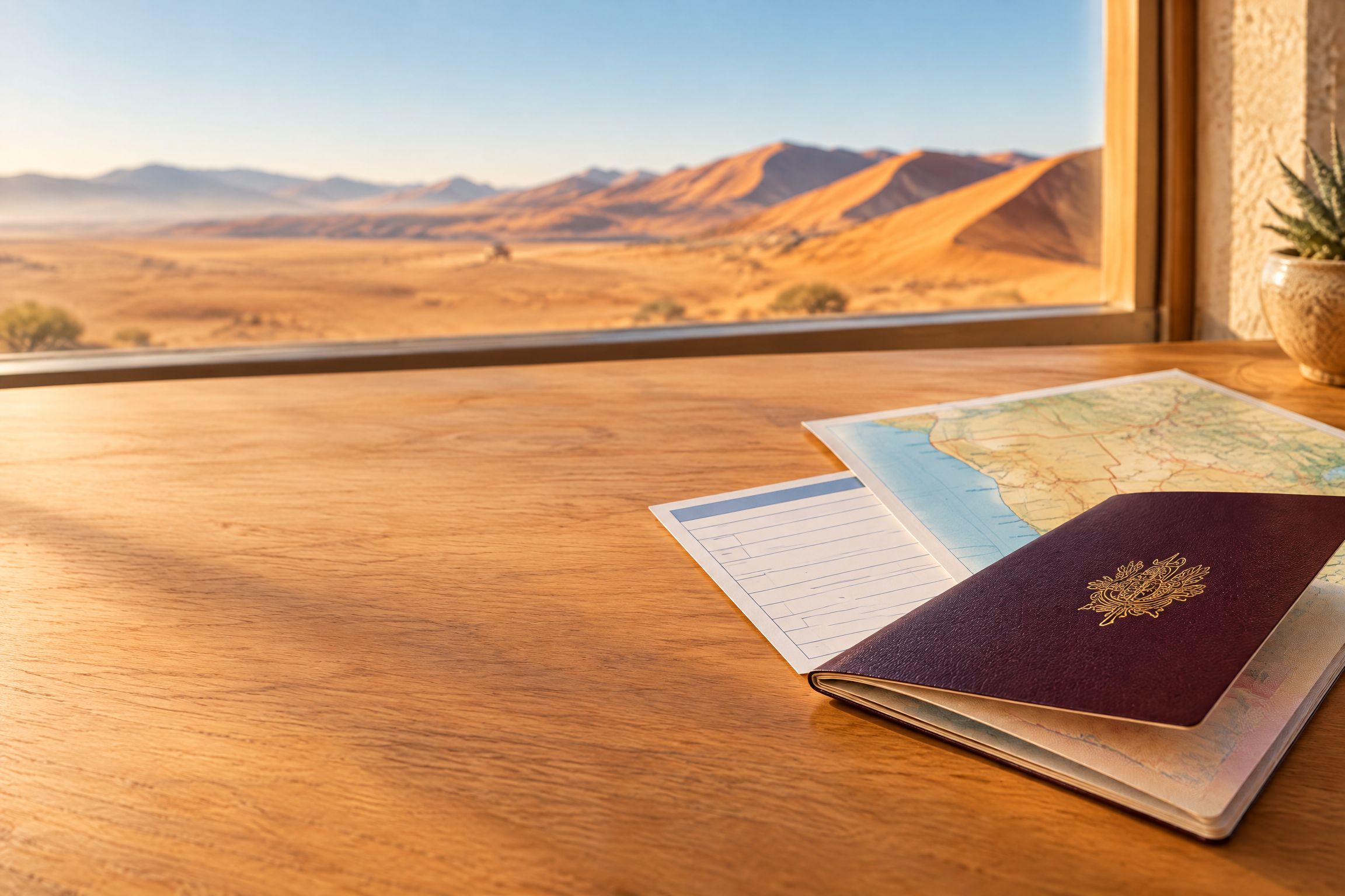 Illustration du guide Visa on Arrival Namibie pour Français : prix et demande en ligne