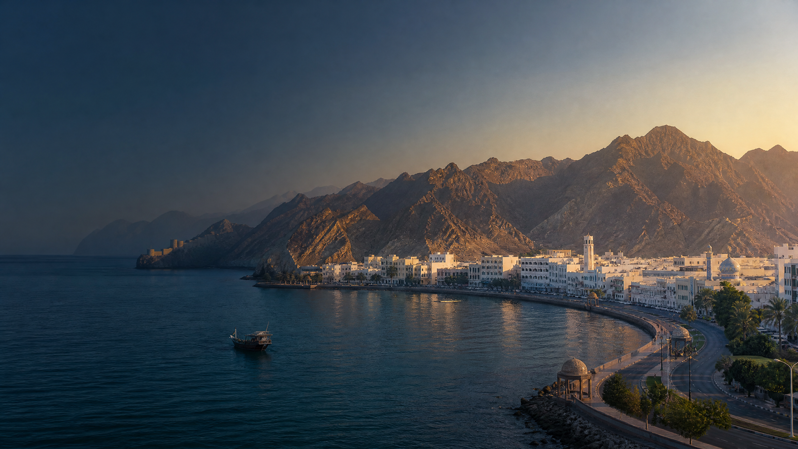 Paysage de Mascate, Oman