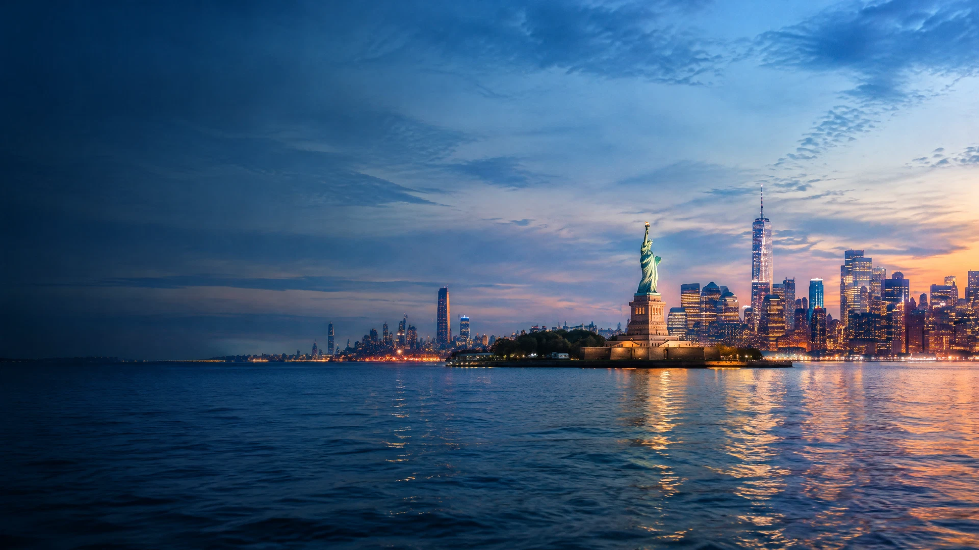 Paysage de New York, États-Unis
